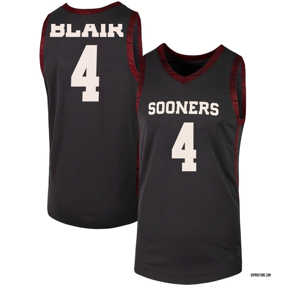 Men's Alec Blair Oklahoma Sooners Replica Basketball Jersey - Anthracite