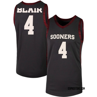 Men's Alec Blair Oklahoma Sooners Replica Basketball Jersey - Anthracite