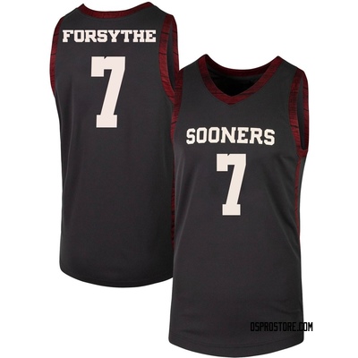 Men's Dayton Forsythe Oklahoma Sooners Replica Basketball Jersey - Anthracite