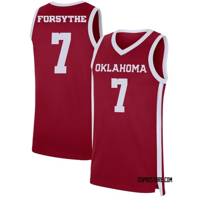 Men's Dayton Forsythe Oklahoma Sooners Replica Basketball Jersey - Crimson