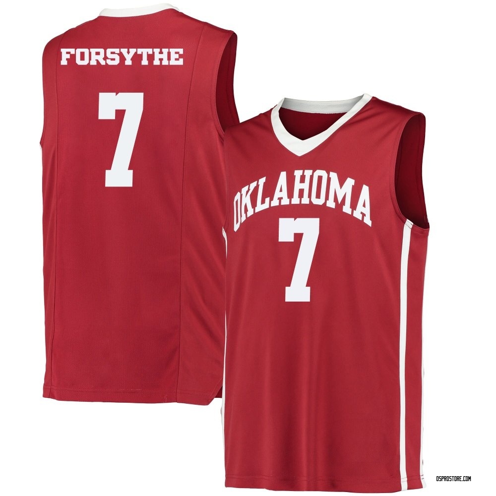 Men's Dayton Forsythe Oklahoma Sooners Replica Performance Basketball Jersey - Crimson