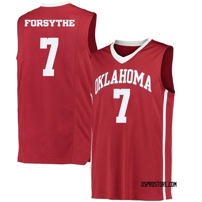 Men's Dayton Forsythe Oklahoma Sooners Replica Performance Basketball Jersey - Crimson