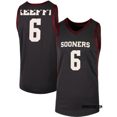Men's Finley Keeffe Oklahoma Sooners Replica Basketball Jersey - Anthracite