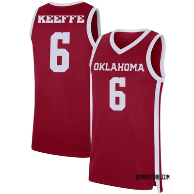 Men's Finley Keeffe Oklahoma Sooners Replica Basketball Jersey - Crimson