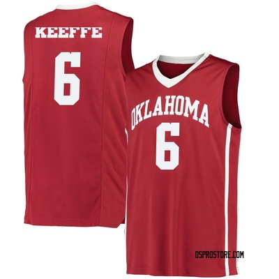 Men's Finley Keeffe Oklahoma Sooners Replica Performance Basketball Jersey - Crimson