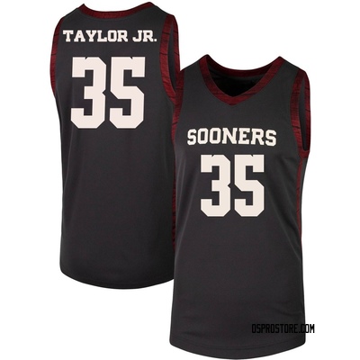 Men's Glenn Taylor Jr. Oklahoma Sooners Replica Basketball Jersey - Anthracite