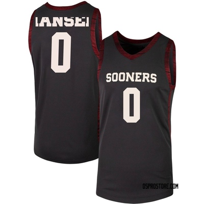 Men's Jake Hansen Oklahoma Sooners Replica Basketball Jersey - Anthracite