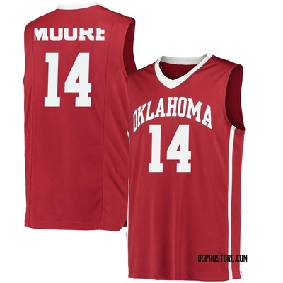 Men's Jalon Moore Oklahoma Sooners Replica Performance Basketball Jersey - Crimson