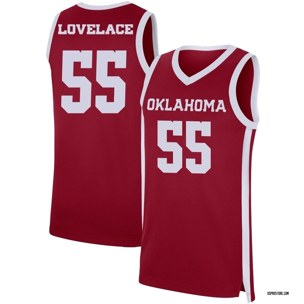 Men's Reid Lovelace Oklahoma Sooners Replica Basketball Jersey - Crimson