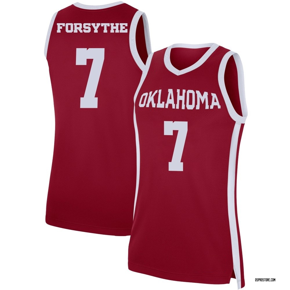 Women's Dayton Forsythe Oklahoma Sooners Replica Basketball Jersey - Crimson