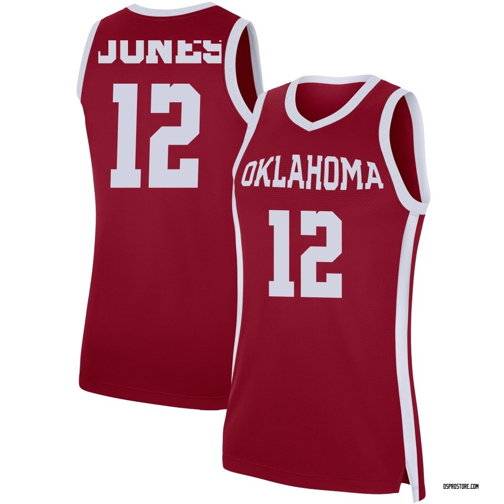 Women's Jadon Jones Oklahoma Sooners Replica Basketball Jersey - Crimson