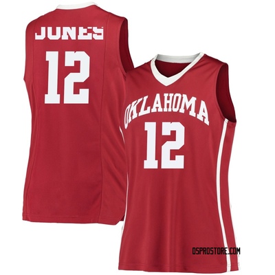 Women's Jadon Jones Oklahoma Sooners Replica Performance Basketball Jersey - Crimson