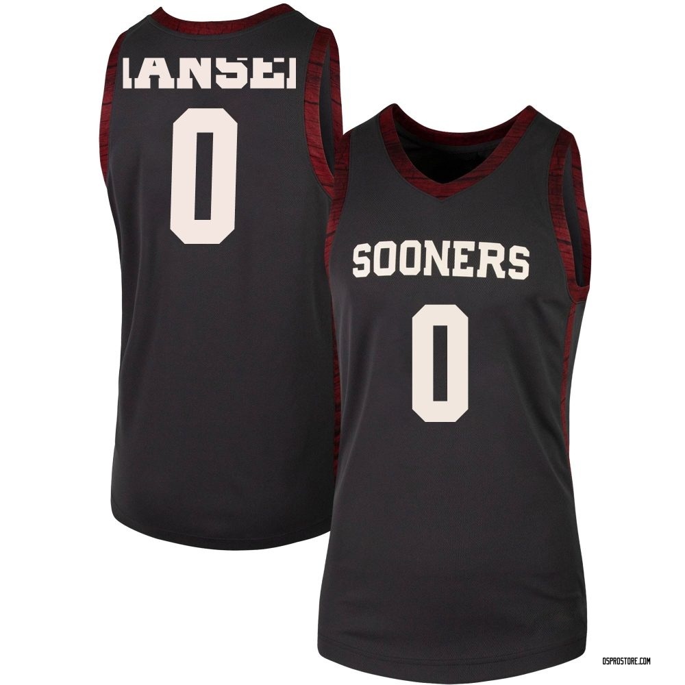 Women's Jake Hansen Oklahoma Sooners Replica Basketball Jersey - Anthracite