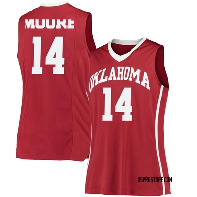 Women's Jalon Moore Oklahoma Sooners Replica Performance Basketball Jersey - Crimson
