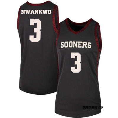 Women's Jeff Nwankwo Oklahoma Sooners Replica Basketball Jersey - Anthracite