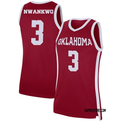 Women's Jeff Nwankwo Oklahoma Sooners Replica Basketball Jersey - Crimson