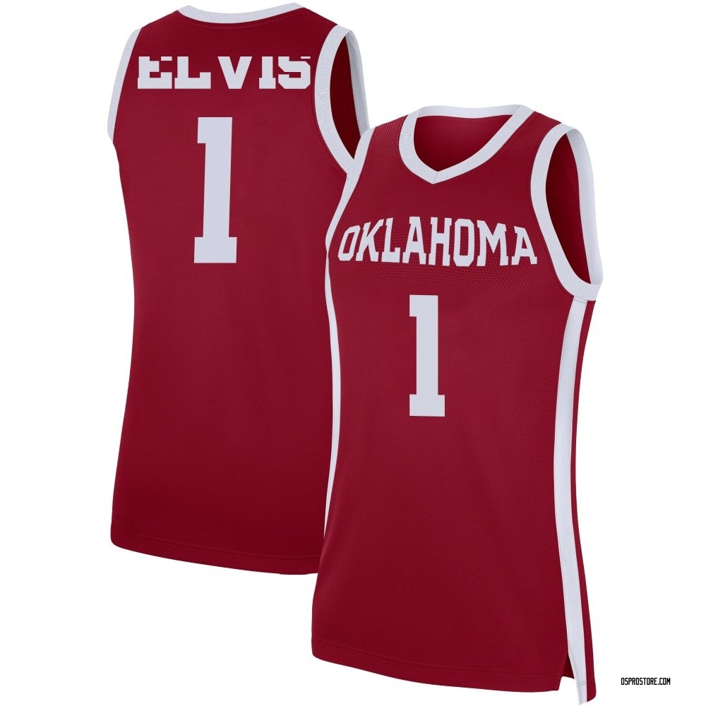 Women's Kobe Elvis Oklahoma Sooners Replica Basketball Jersey - Crimson