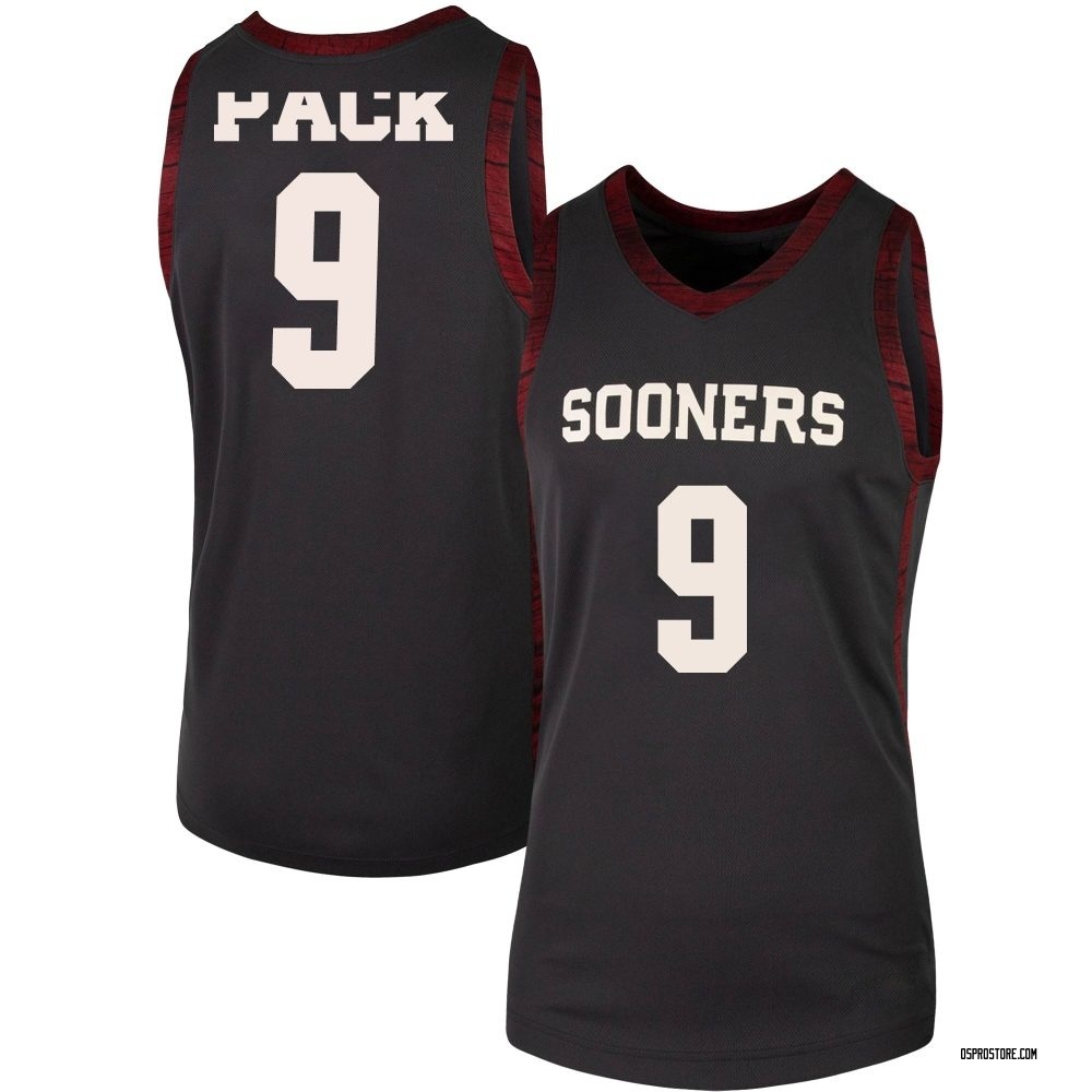 Women's Nijel Pack Oklahoma Sooners Replica Basketball Jersey - Anthracite