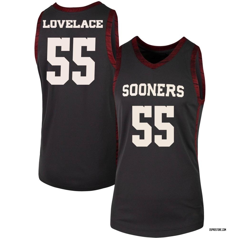 Women's Reid Lovelace Oklahoma Sooners Replica Basketball Jersey - Anthracite