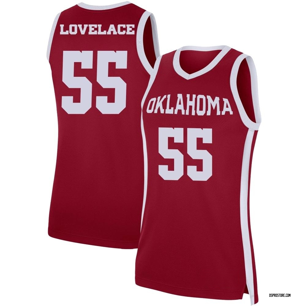 Women's Reid Lovelace Oklahoma Sooners Replica Basketball Jersey - Crimson