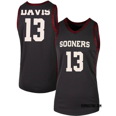 Women's Tae Davis Oklahoma Sooners Replica Basketball Jersey - Anthracite