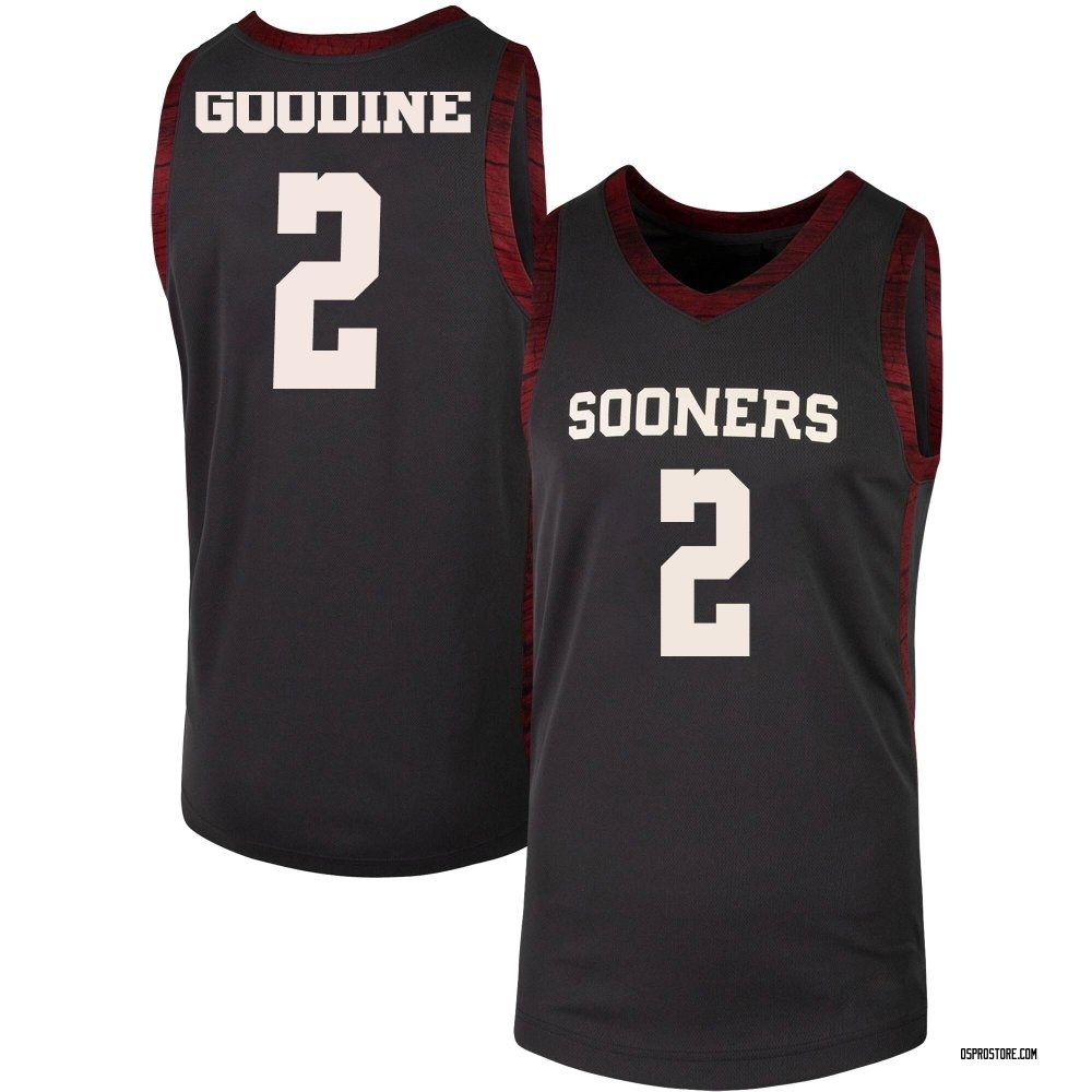 Youth Brycen Goodine Oklahoma Sooners Replica Basketball Jersey - Anthracite
