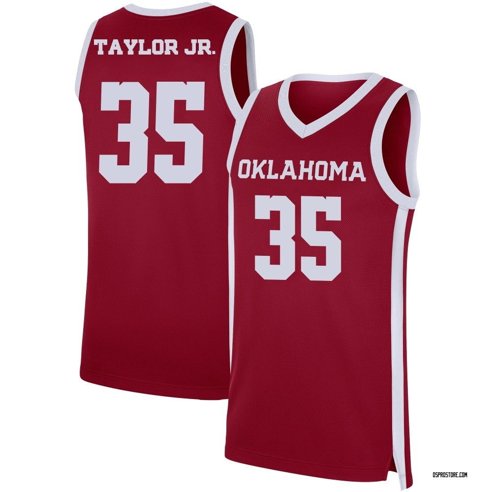 Youth Glenn Taylor Jr. Oklahoma Sooners Replica Basketball Jersey - Crimson