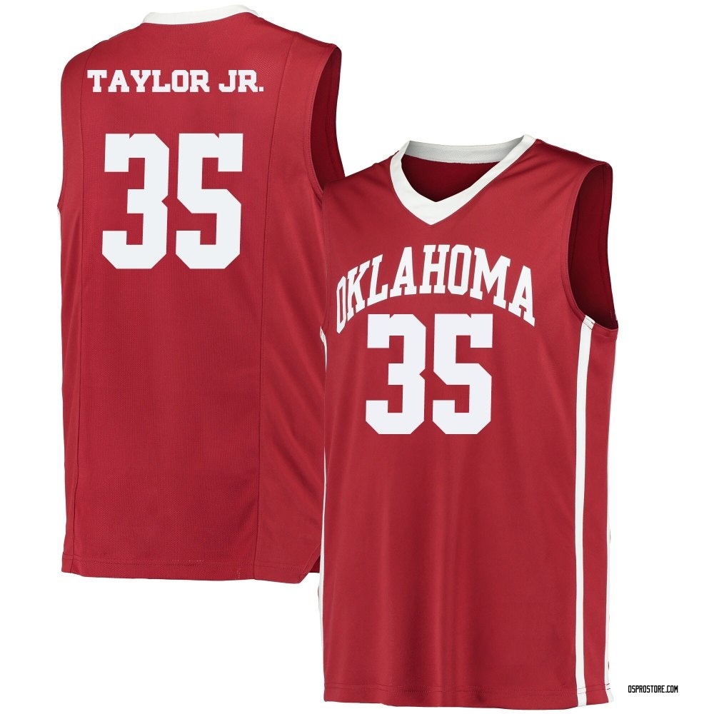 Youth Glenn Taylor Jr. Oklahoma Sooners Replica Performance Basketball Jersey - Crimson