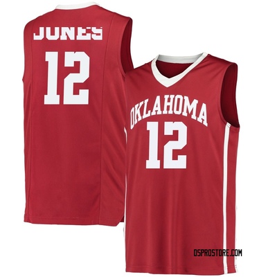Youth Jadon Jones Oklahoma Sooners Replica Performance Basketball Jersey - Crimson