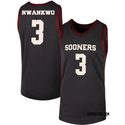 Youth Jeff Nwankwo Oklahoma Sooners Replica Basketball Jersey - Anthracite