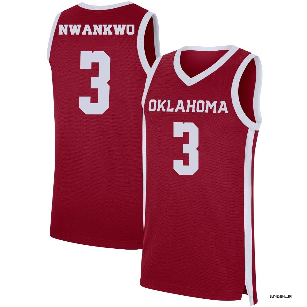 Youth Jeff Nwankwo Oklahoma Sooners Replica Basketball Jersey - Crimson
