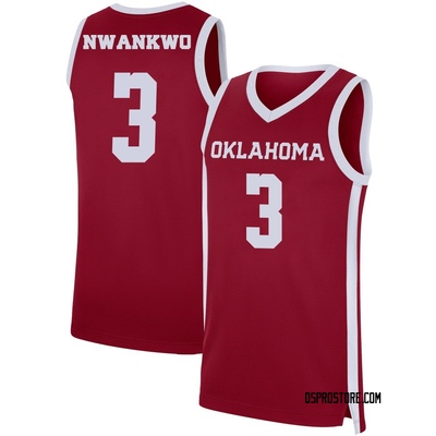 Youth Jeff Nwankwo Oklahoma Sooners Replica Basketball Jersey - Crimson