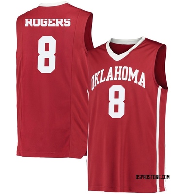 Youth Kai Rogers Oklahoma Sooners Replica Performance Basketball Jersey - Crimson