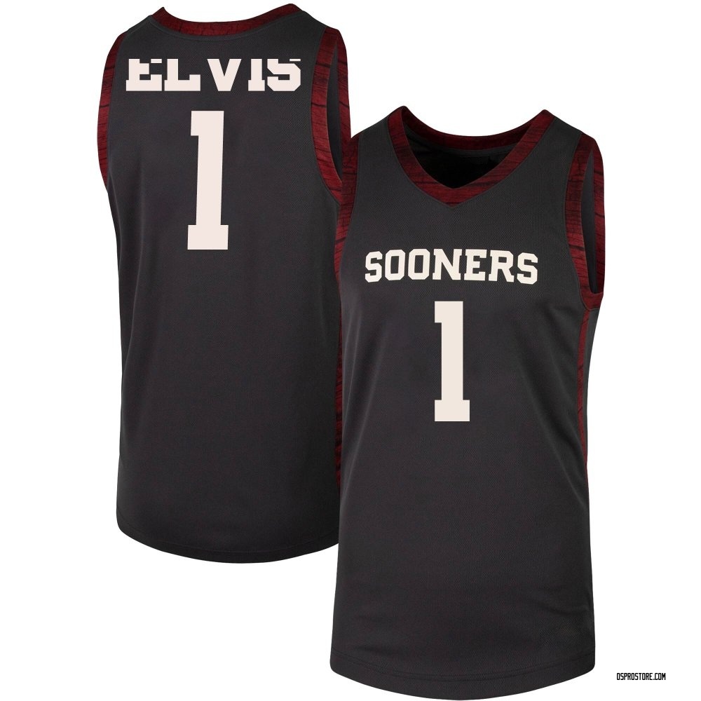 Youth Kobe Elvis Oklahoma Sooners Replica Basketball Jersey - Anthracite