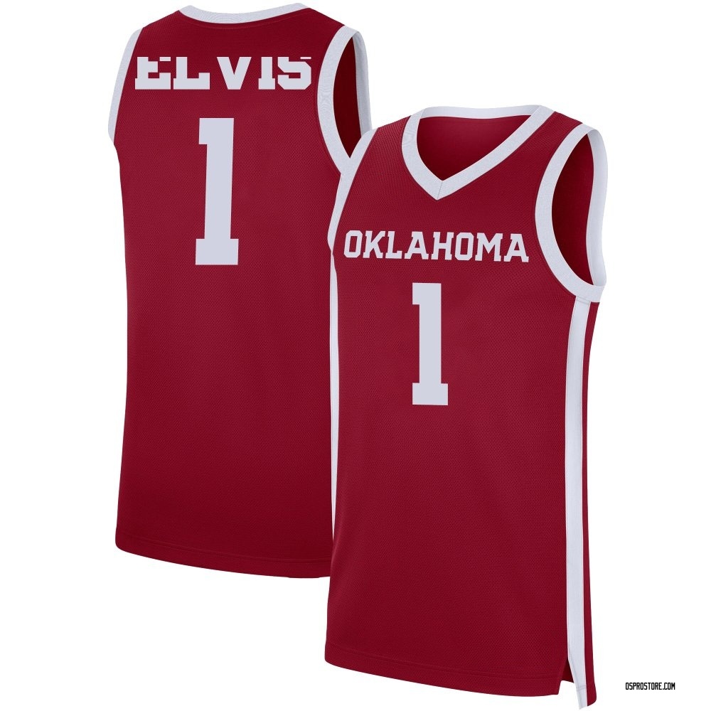 Youth Kobe Elvis Oklahoma Sooners Replica Basketball Jersey - Crimson
