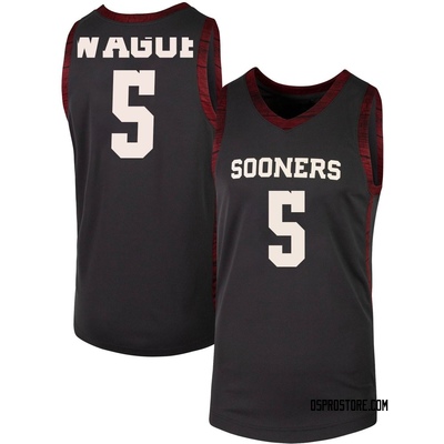 Youth Mohamed Wague Oklahoma Sooners Replica Basketball Jersey - Anthracite