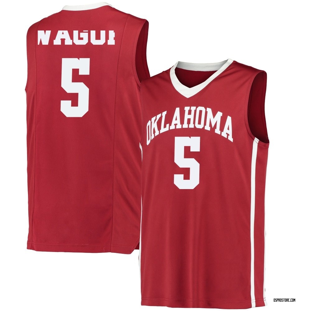 Youth Mohamed Wague Oklahoma Sooners Replica Performance Basketball Jersey - Crimson