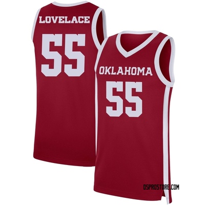 Youth Reid Lovelace Oklahoma Sooners Replica Basketball Jersey - Crimson